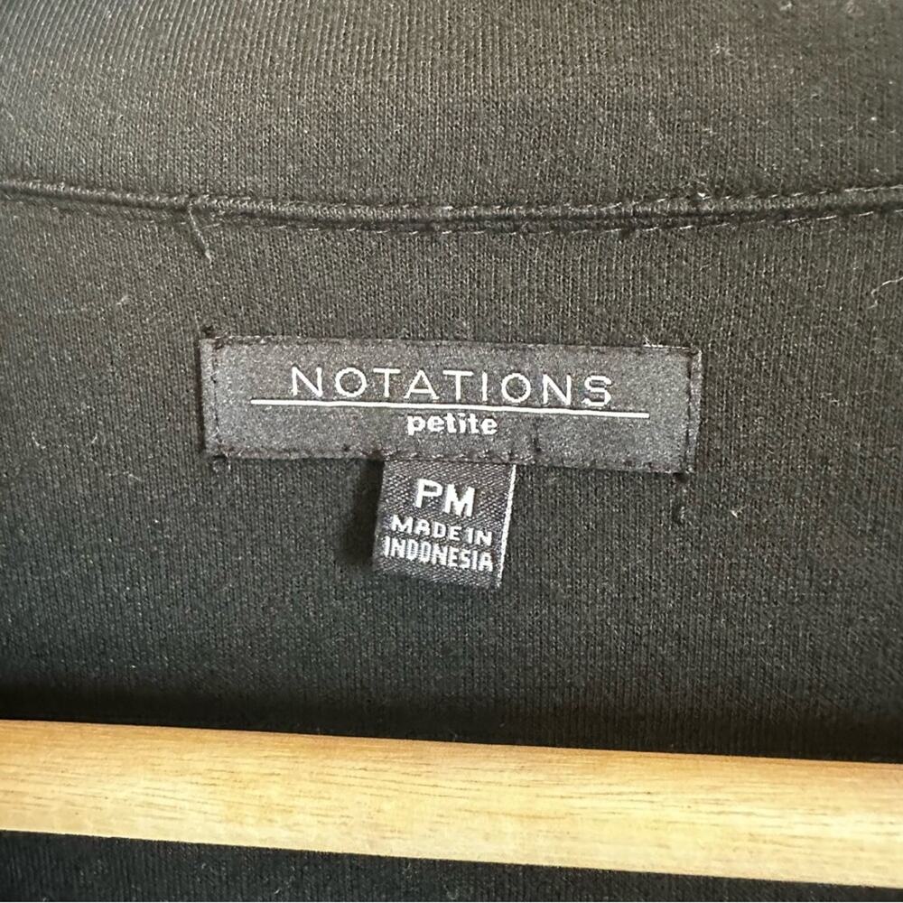 Notations women’s blazer petite medium black - Picture 3 of 8